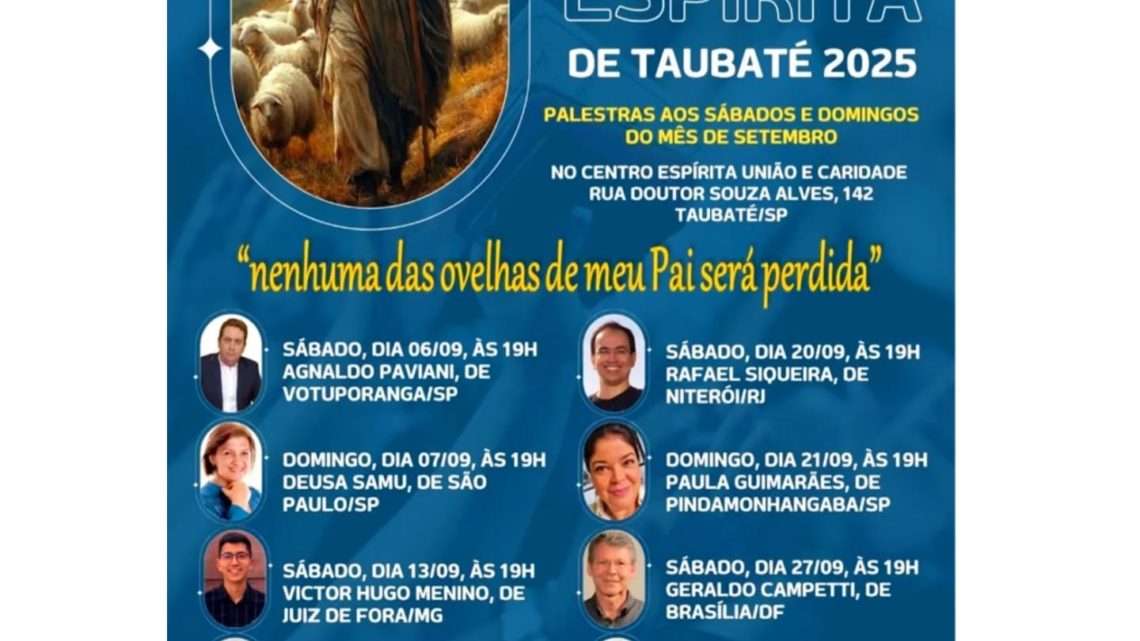 72ª Mês Espírita deTaubaté — 2025